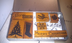 Christmas rubber stamps